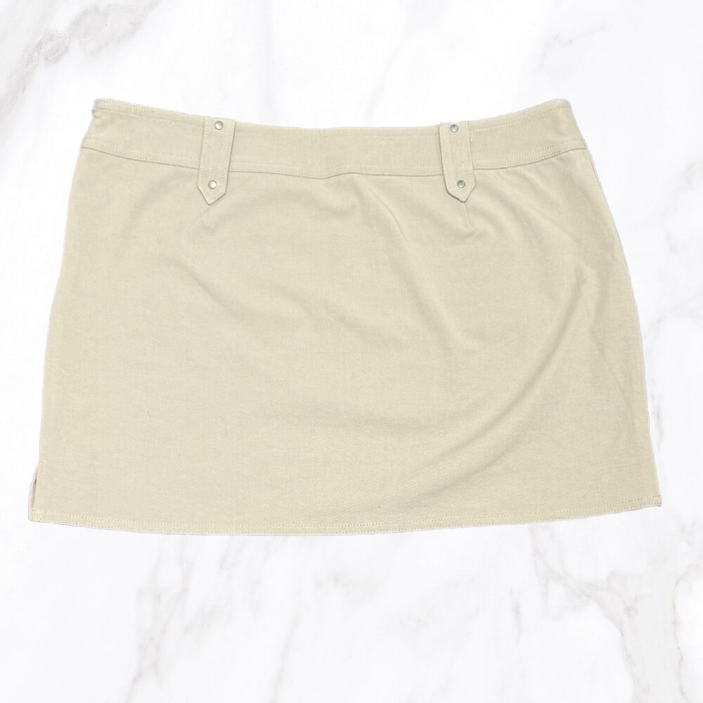Express Women's Khaki Low Rise Cargo Pocket Skirt, Size 8 - Picture 3 of 8